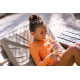 Dětské dívčí plavky s dlouhým rukávem UPF 50+ Srdíčka Swim Essentials